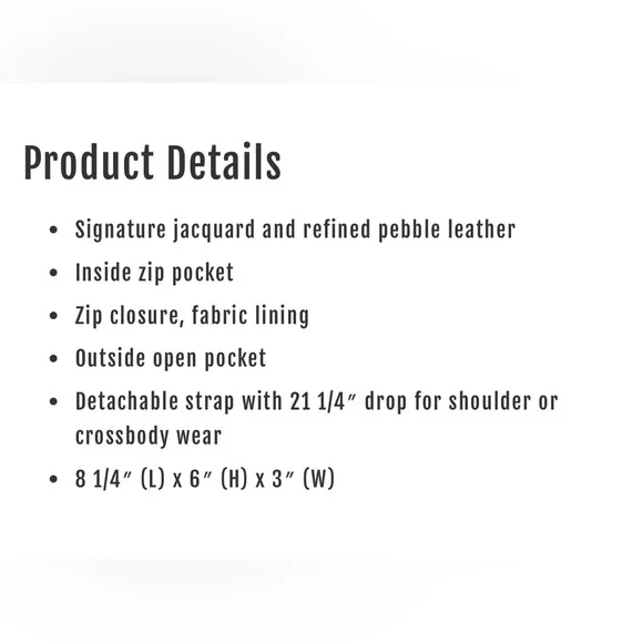 Coach Dempsey Camera Bag - Crossbody Bag - Picture 6 of 12